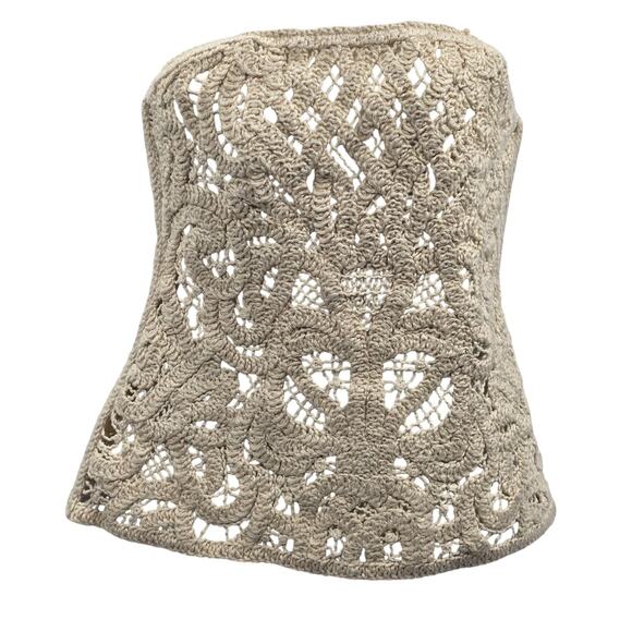 White House Black Market Crochet Lace Strapless Corset Top 0 - Picture 2 of 8